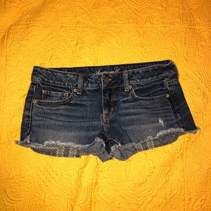 American Eagle shorts (bought them distressed)